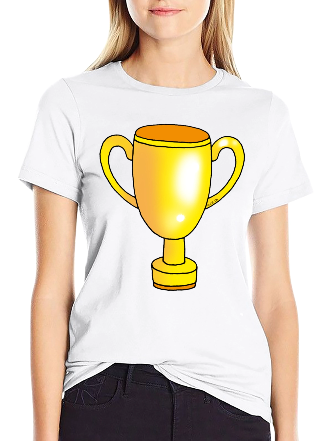 Gold Trophy Graphic T-Shirt