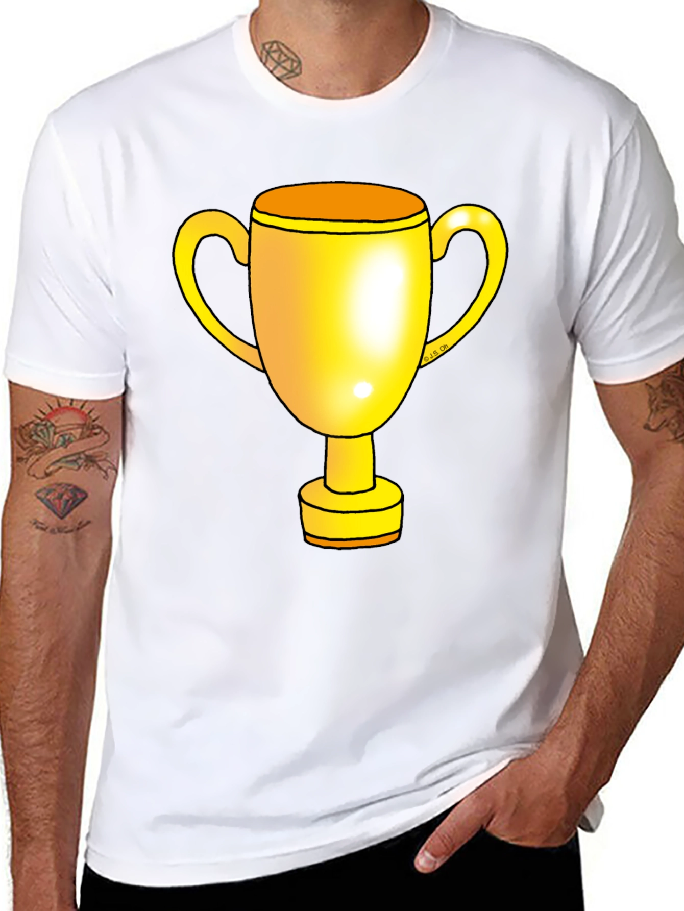 Gold Trophy Graphic T-Shirt