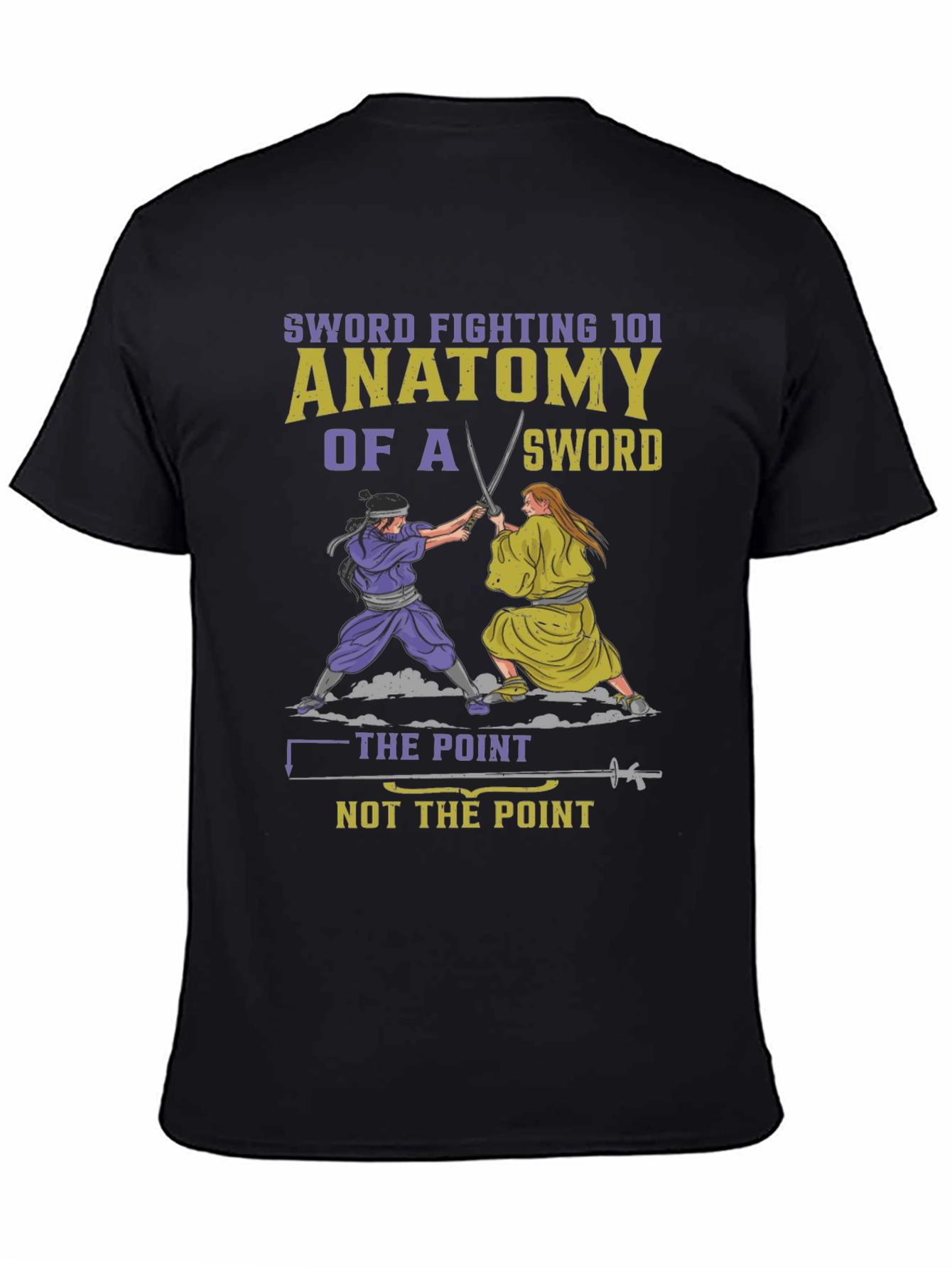Sword Fighting 101 Anatomy T-Shirt
