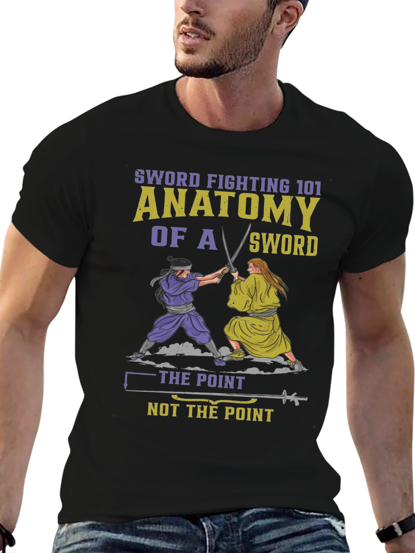 Sword Fighting 101 Anatomy T-Shirt