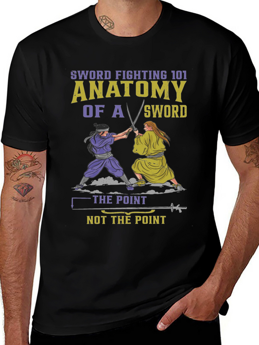 Sword Fighting 101 Anatomy T-Shirt