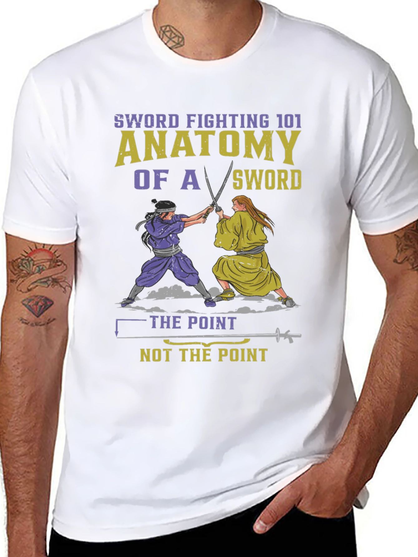 Sword Fighting 101 Anatomy T-Shirt