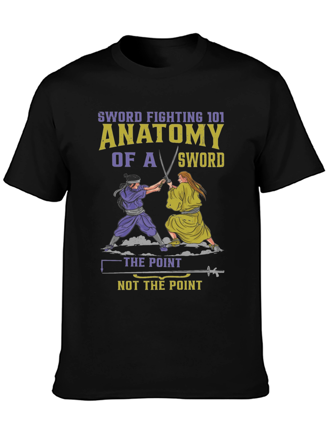 Sword Fighting 101 Anatomy T-Shirt