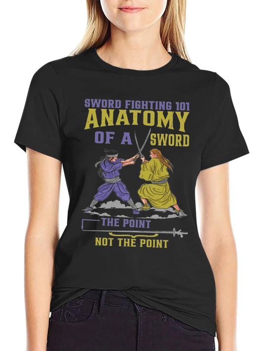 Sword Fighting 101 Anatomy T-Shirt
