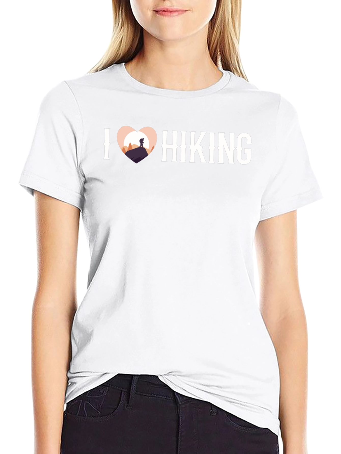 I Heart Hiking Graphic Tee - Adventure Shirt