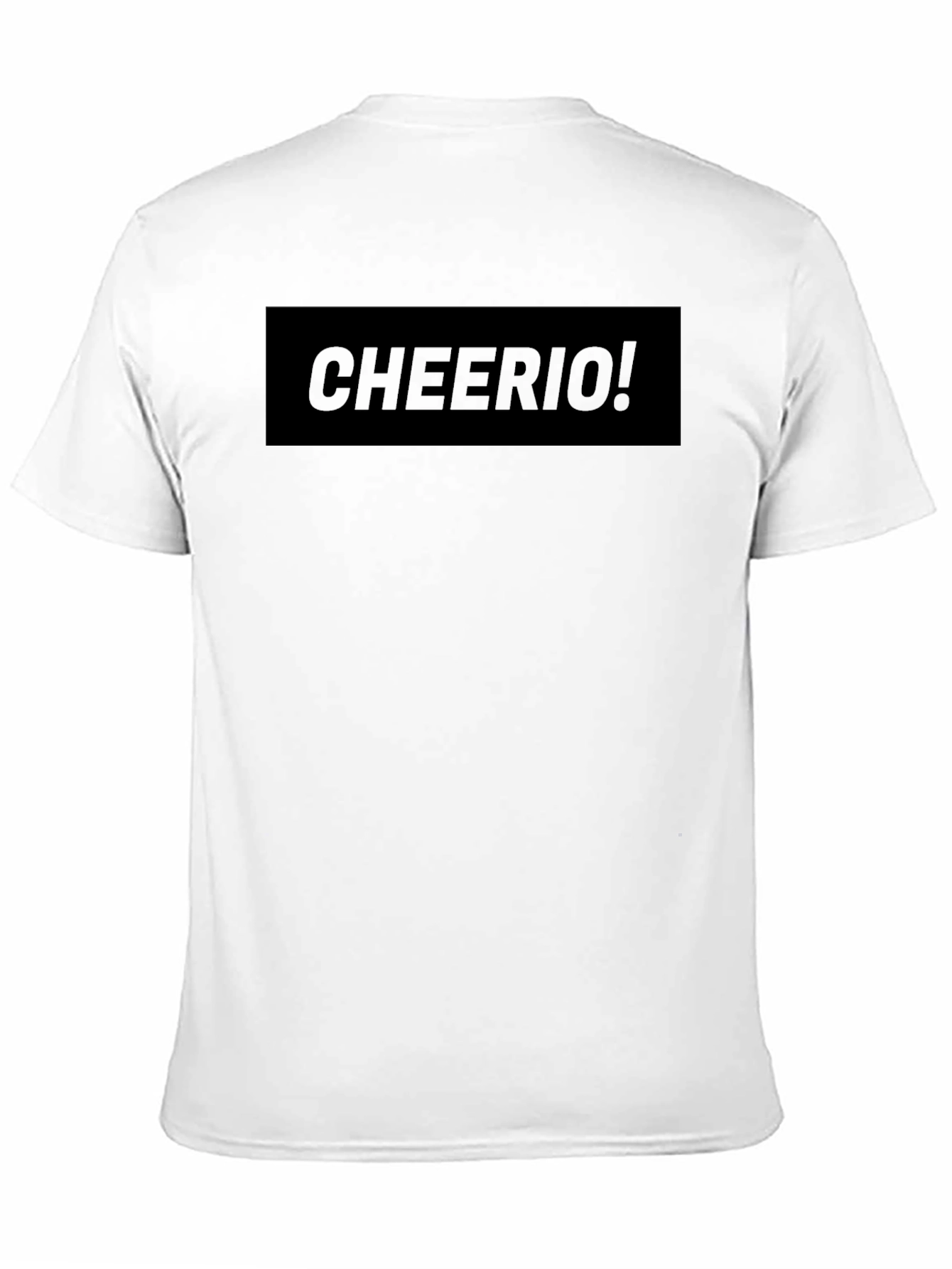 Cheerio! Graphic Print Black T-Shirt