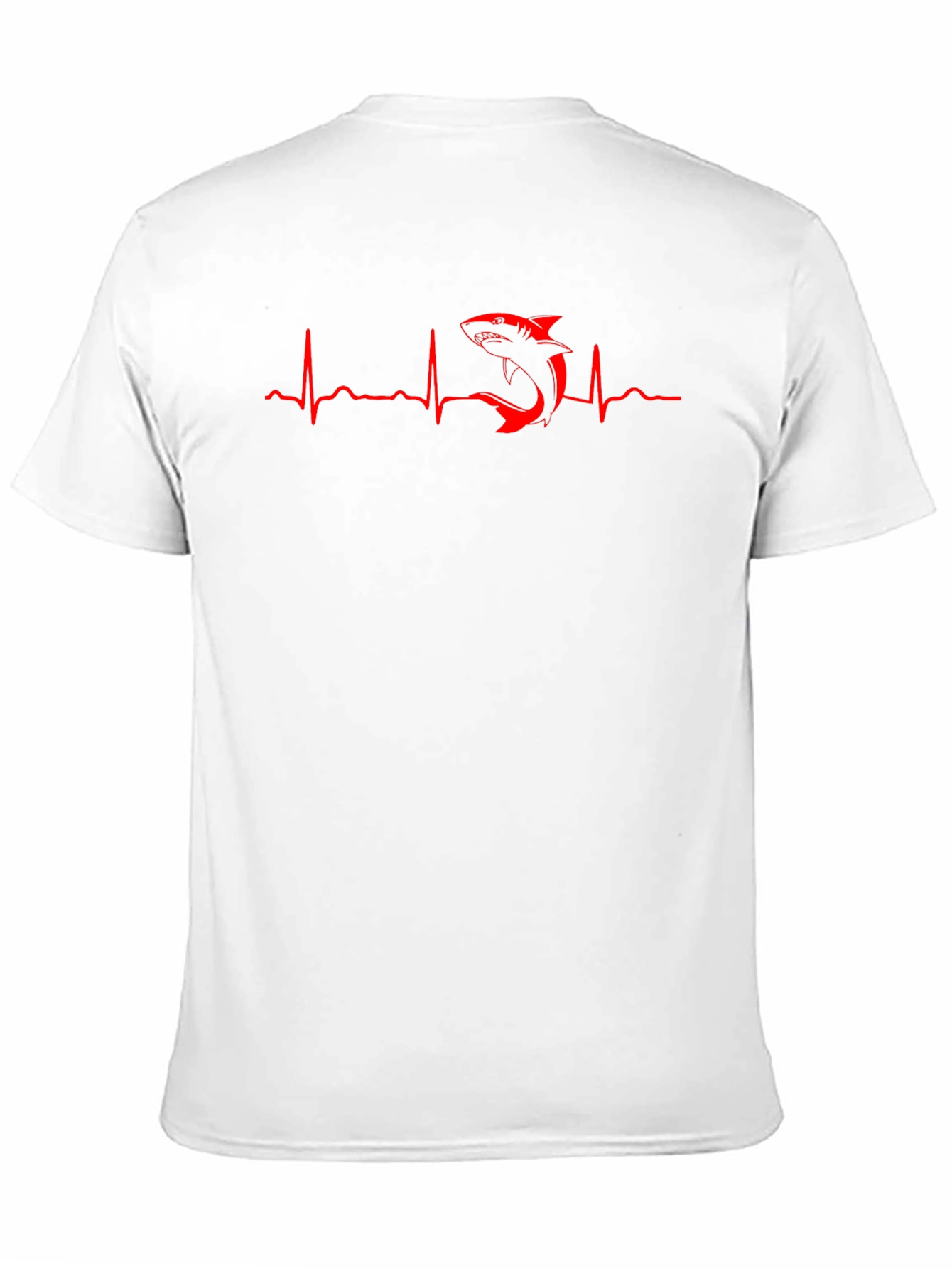 Shark Heartbeat T-Shirt - Mens Black Tee