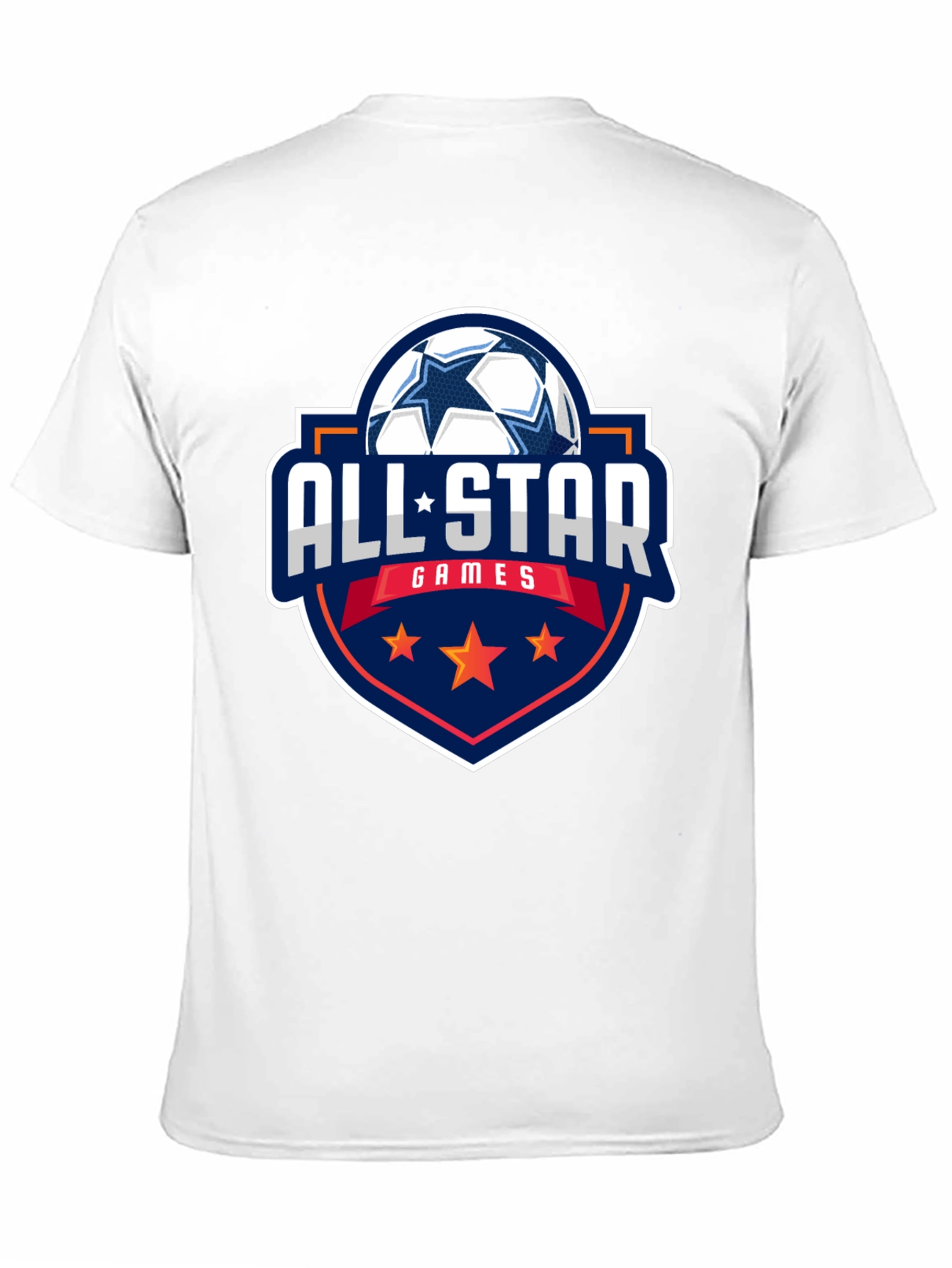 All-Star Games Soccer Graphic Tee - Black Cotton