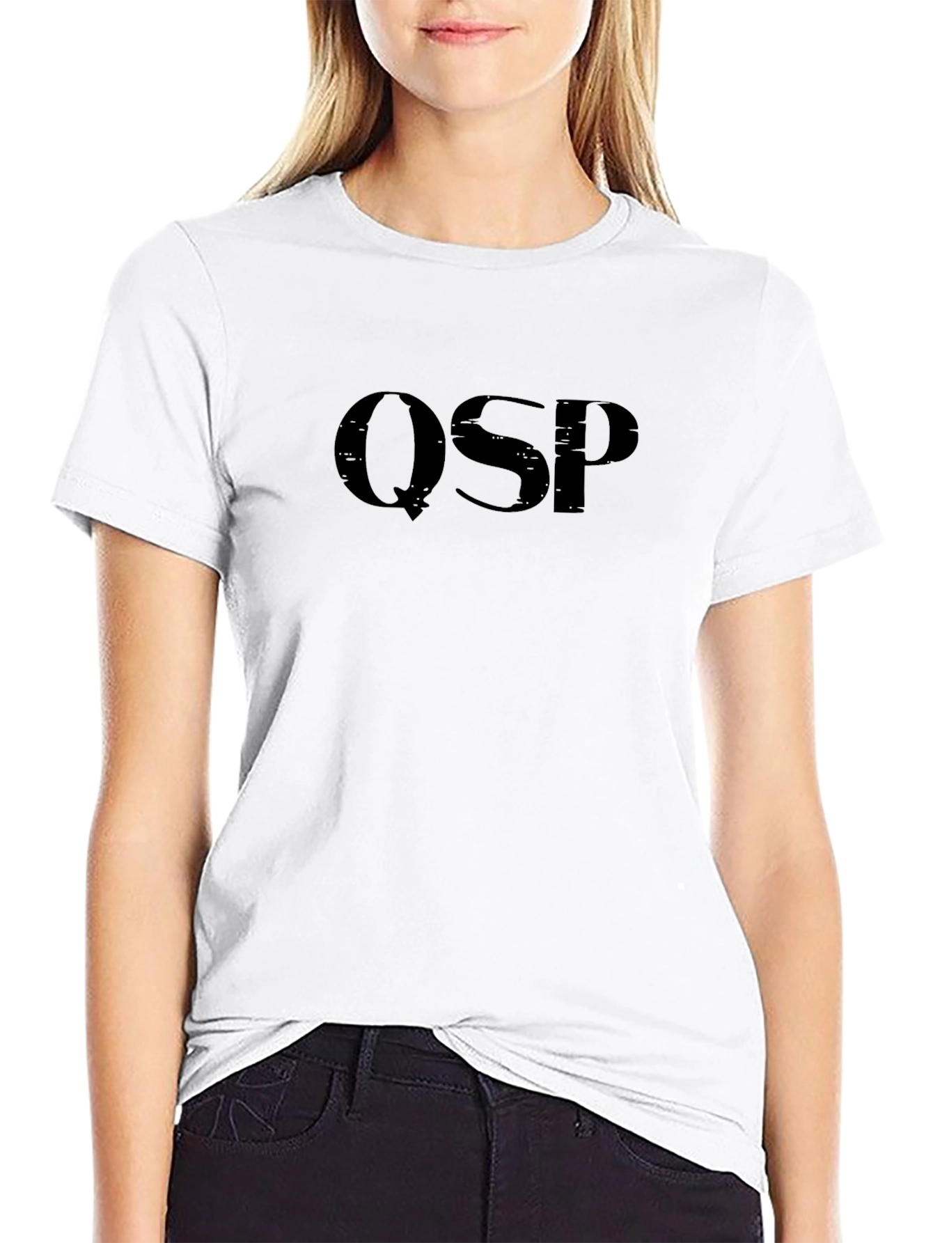 QSP Black Graphic Tee Shirt