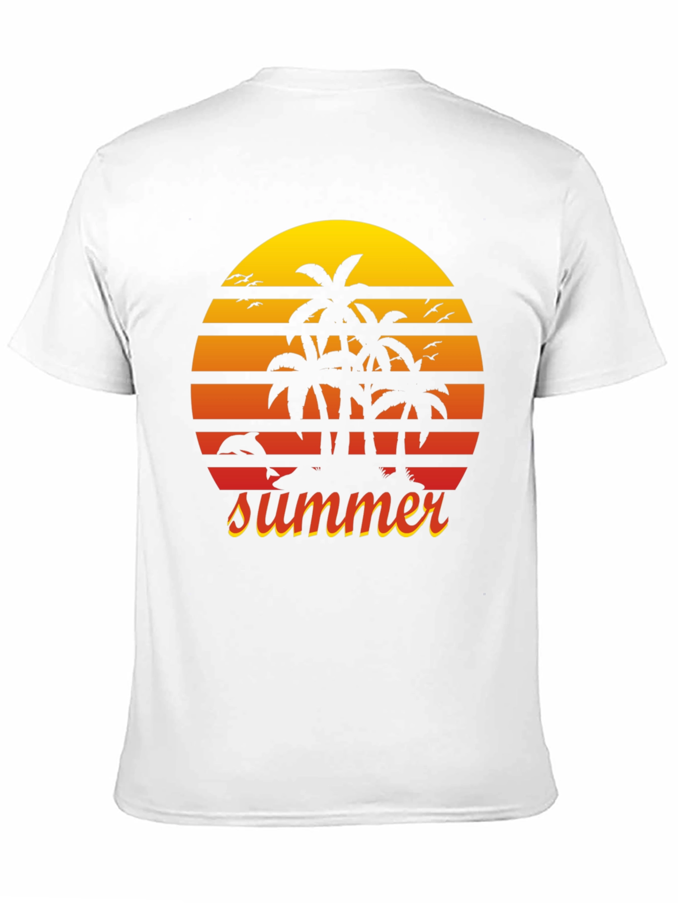 Summer Palm Tree Sunset Graphic Tee