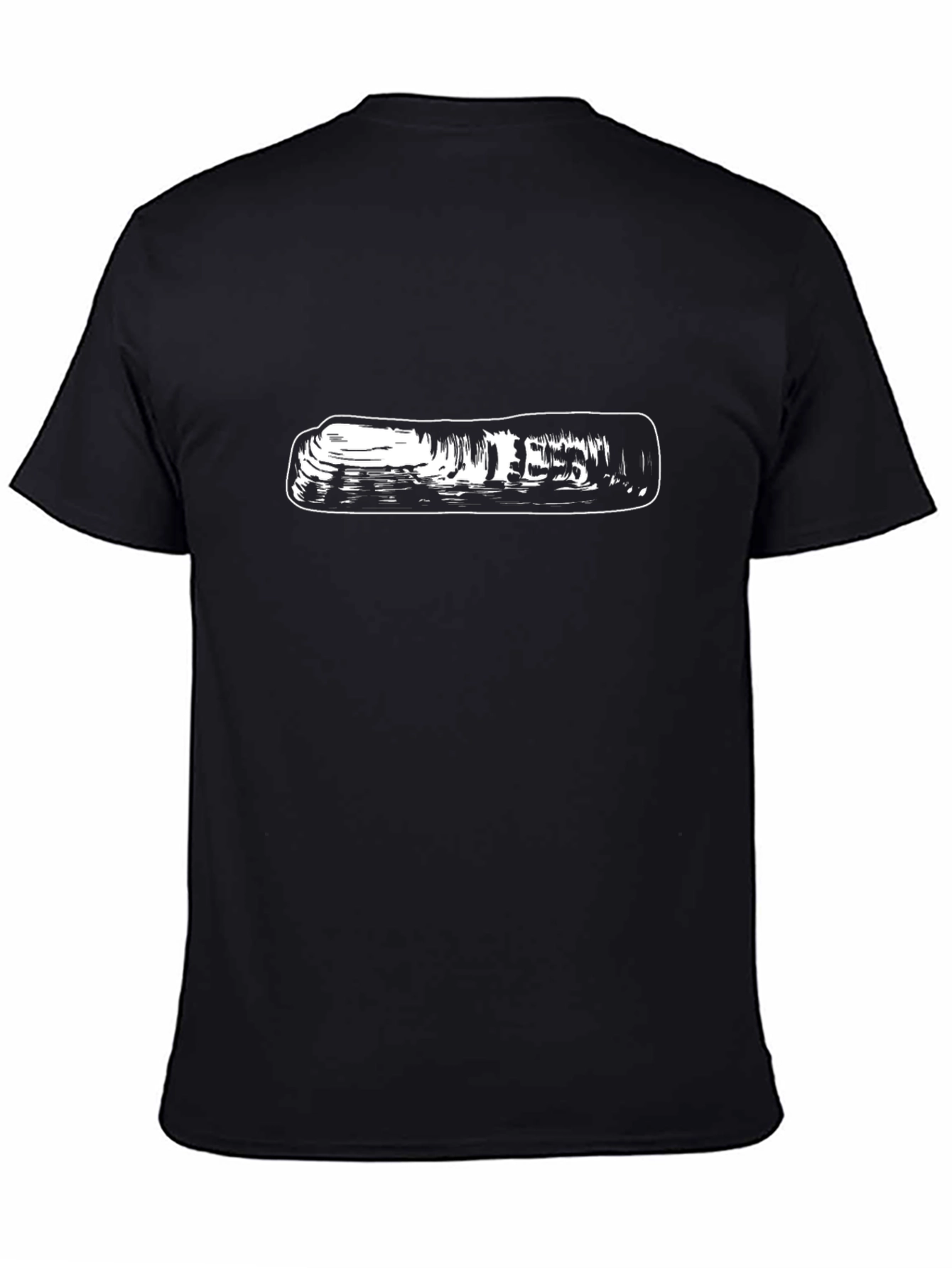 Unique Graphic Print Tee - Classic Black T-Shirt