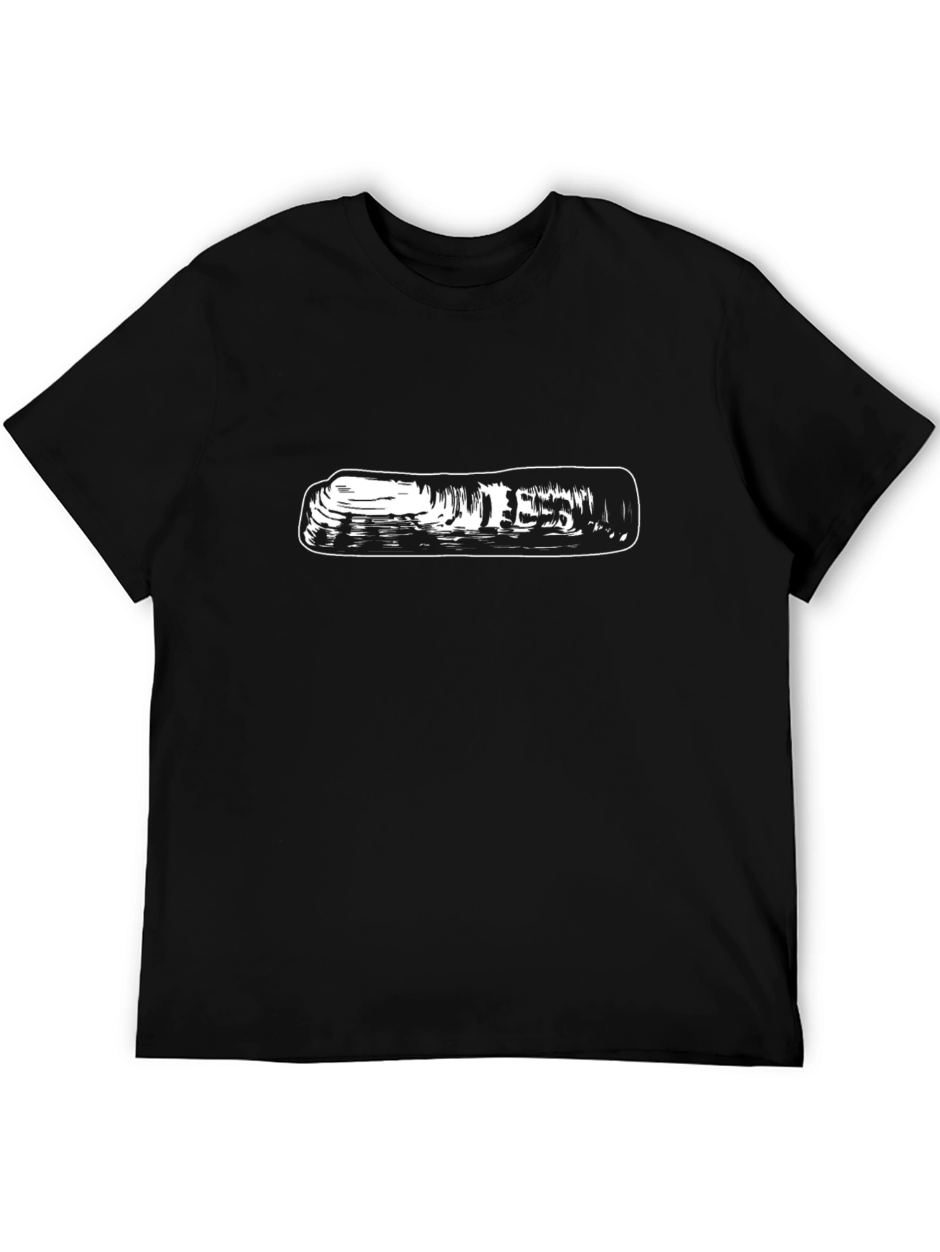 Unique Graphic Print Tee - Classic Black T-Shirt