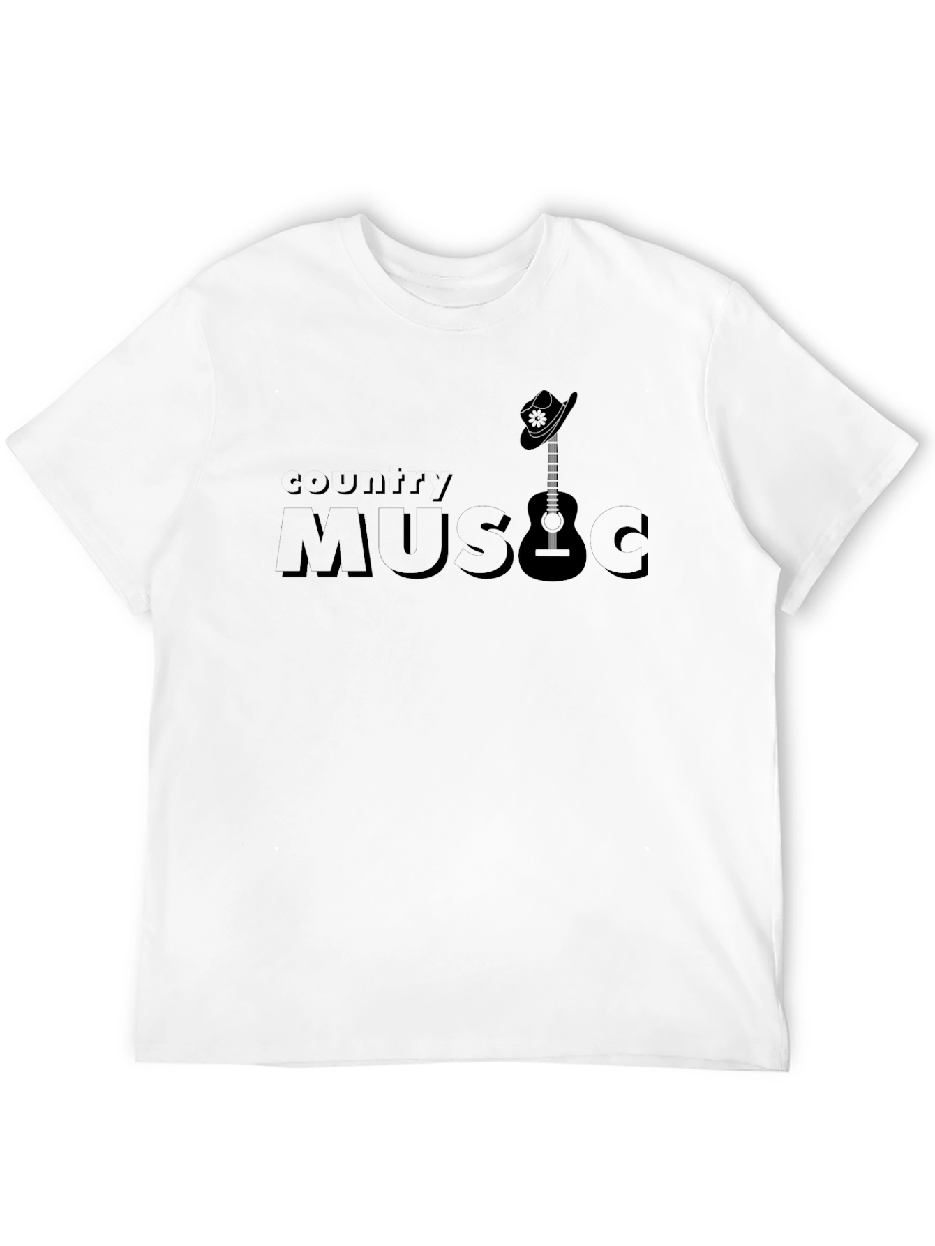 Country Music Guitar Graphic T-Shirt