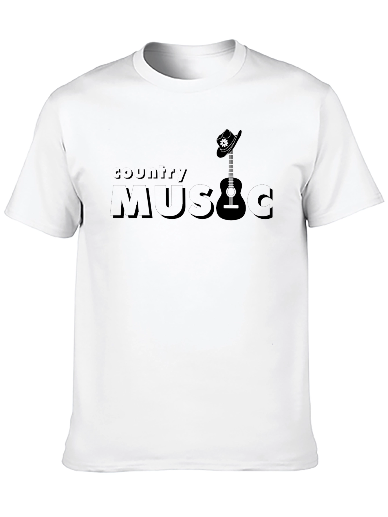 Country Music Guitar Graphic T-Shirt