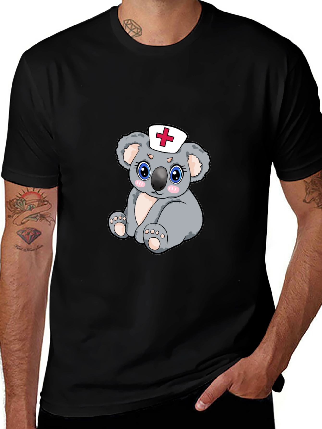 Nurse Koala Bear Graphic T-Shirt