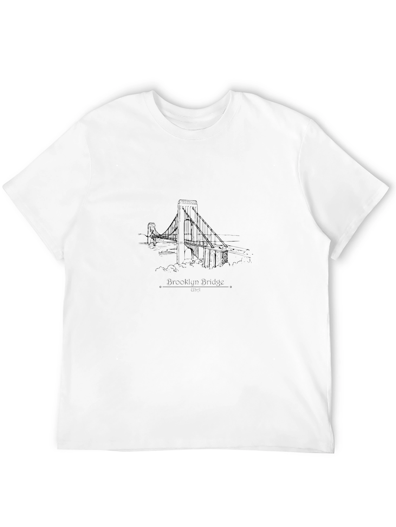 Brooklyn Bridge Graphic T-Shirt - Black