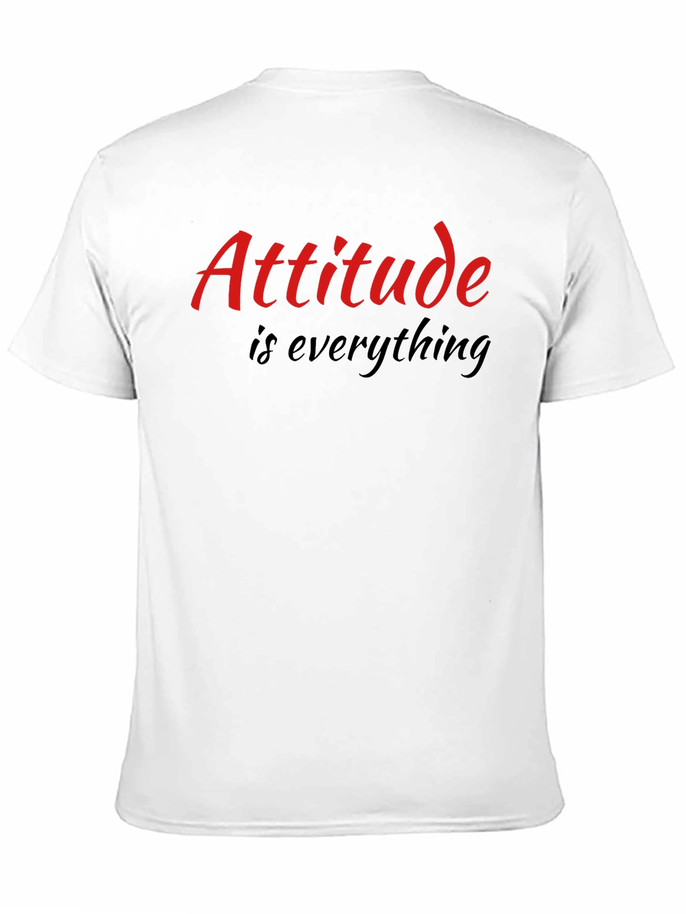 Attitude is Everything Mens Black Graphic T-Shirt