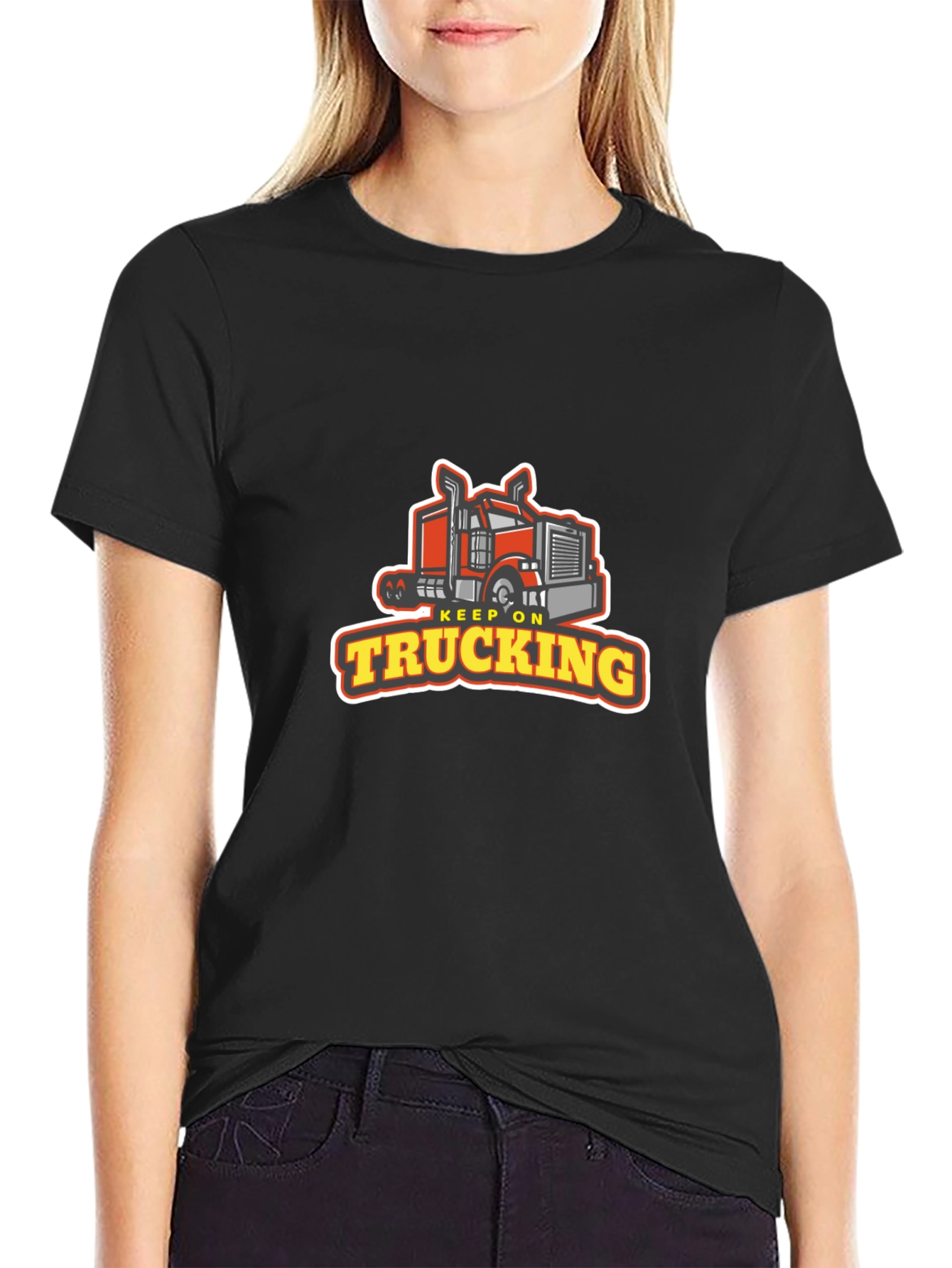 Keep On Trucking Graphic Tee - Black