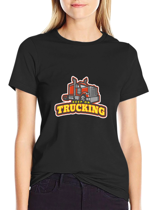 Keep On Trucking Graphic Tee - Black