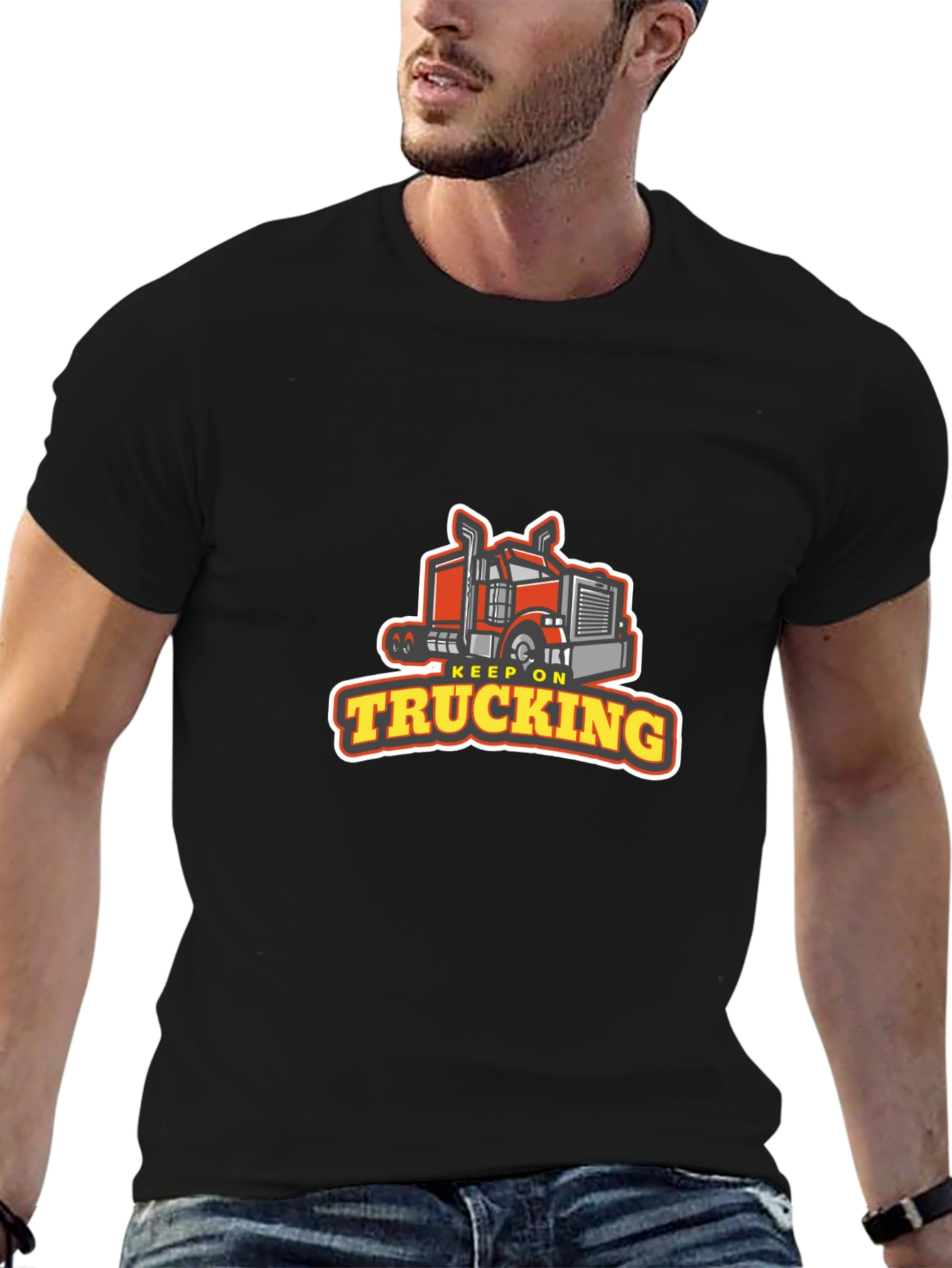 Keep On Trucking Graphic Tee - Black