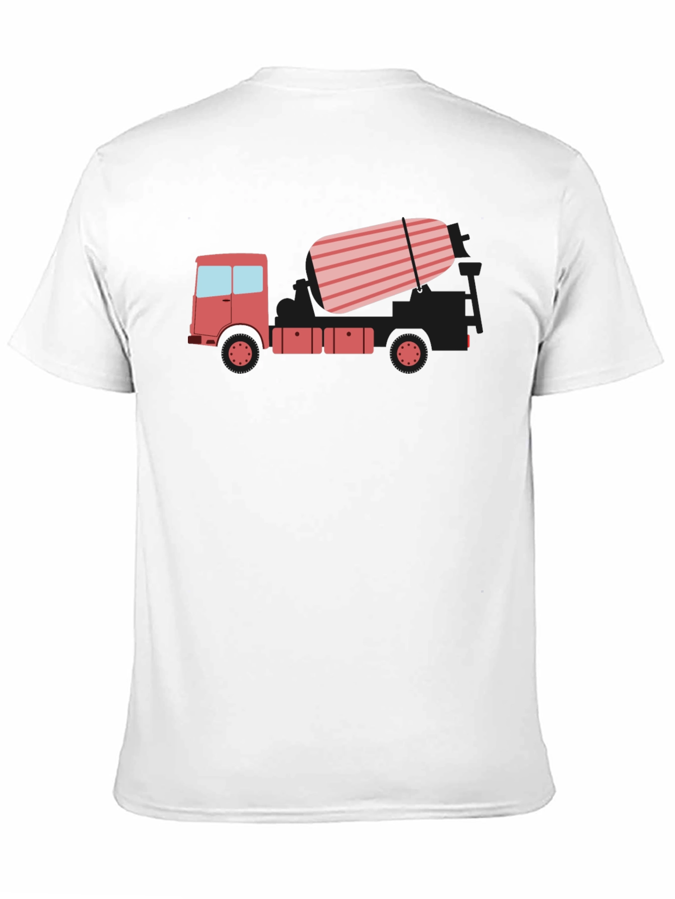 Concrete Truck Graphic Tee - Black Casual T-Shirt