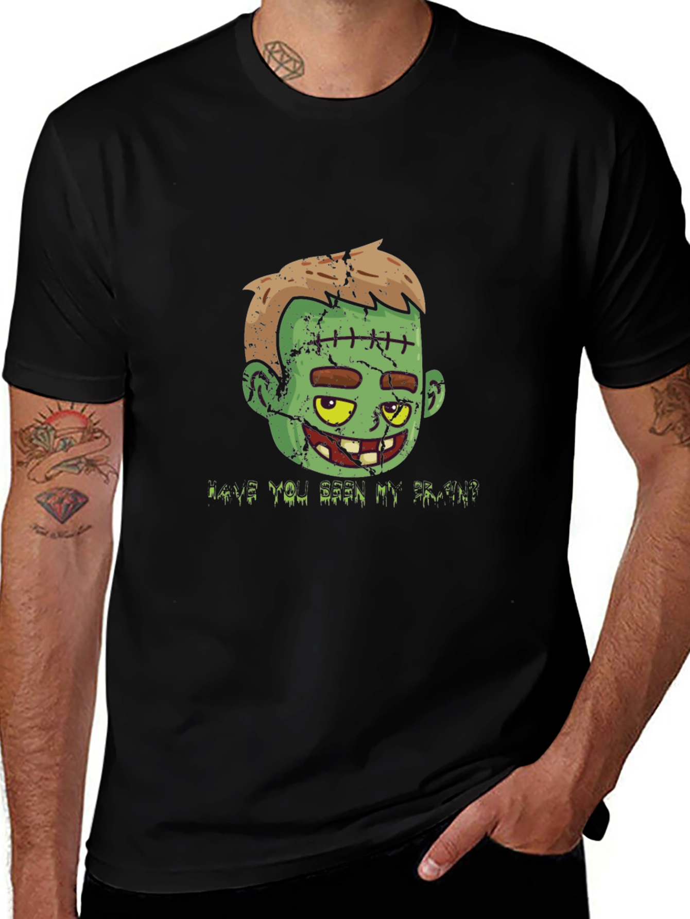 Zombie Brain T-Shirt - Halloween Graphic Tee
