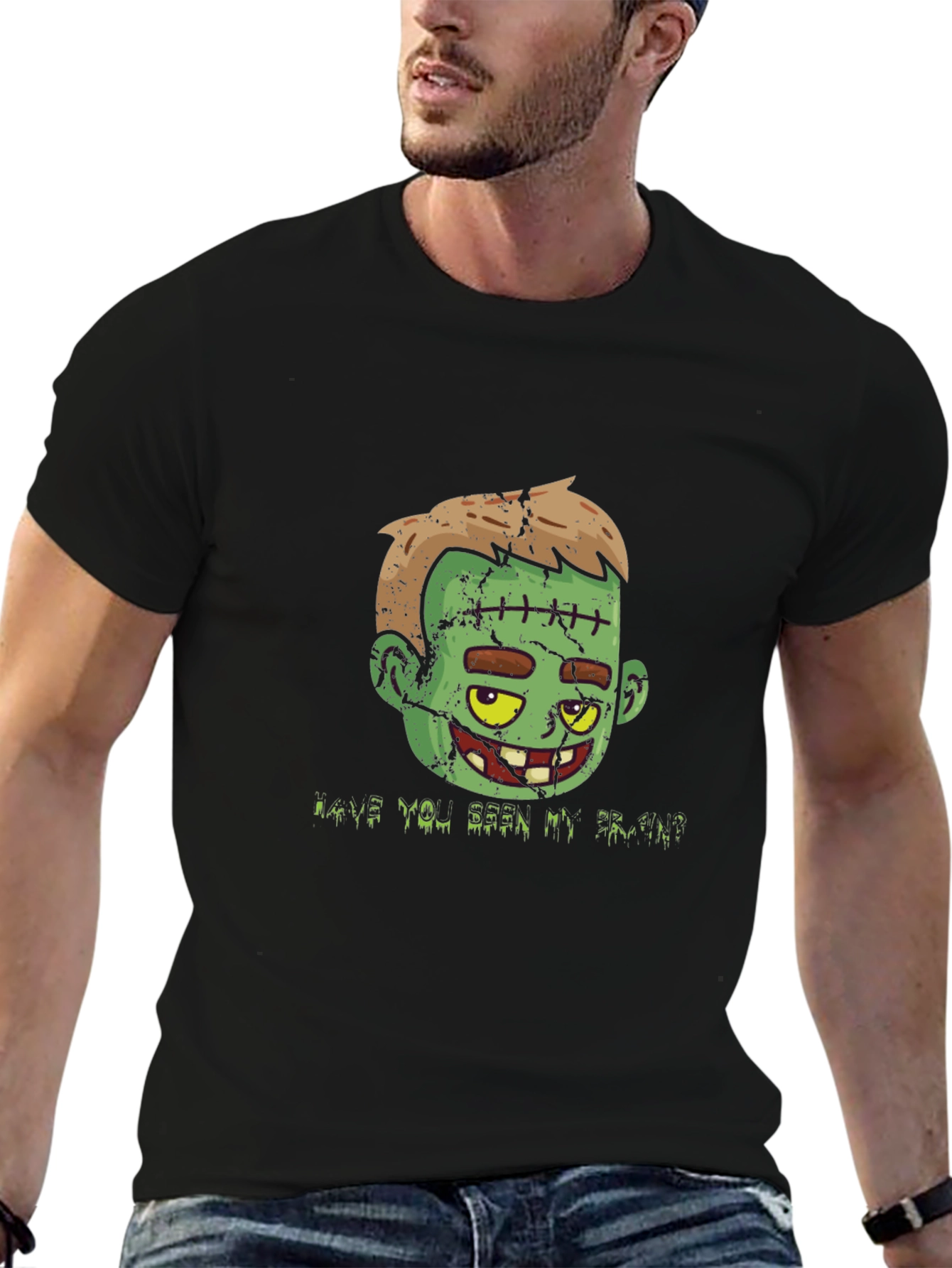 Zombie Brain T-Shirt - Halloween Graphic Tee
