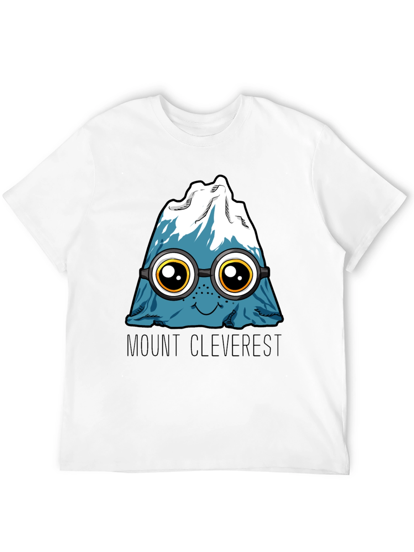 Mount Cleverest T-Shirt - Funny Cartoon Mountain Tee