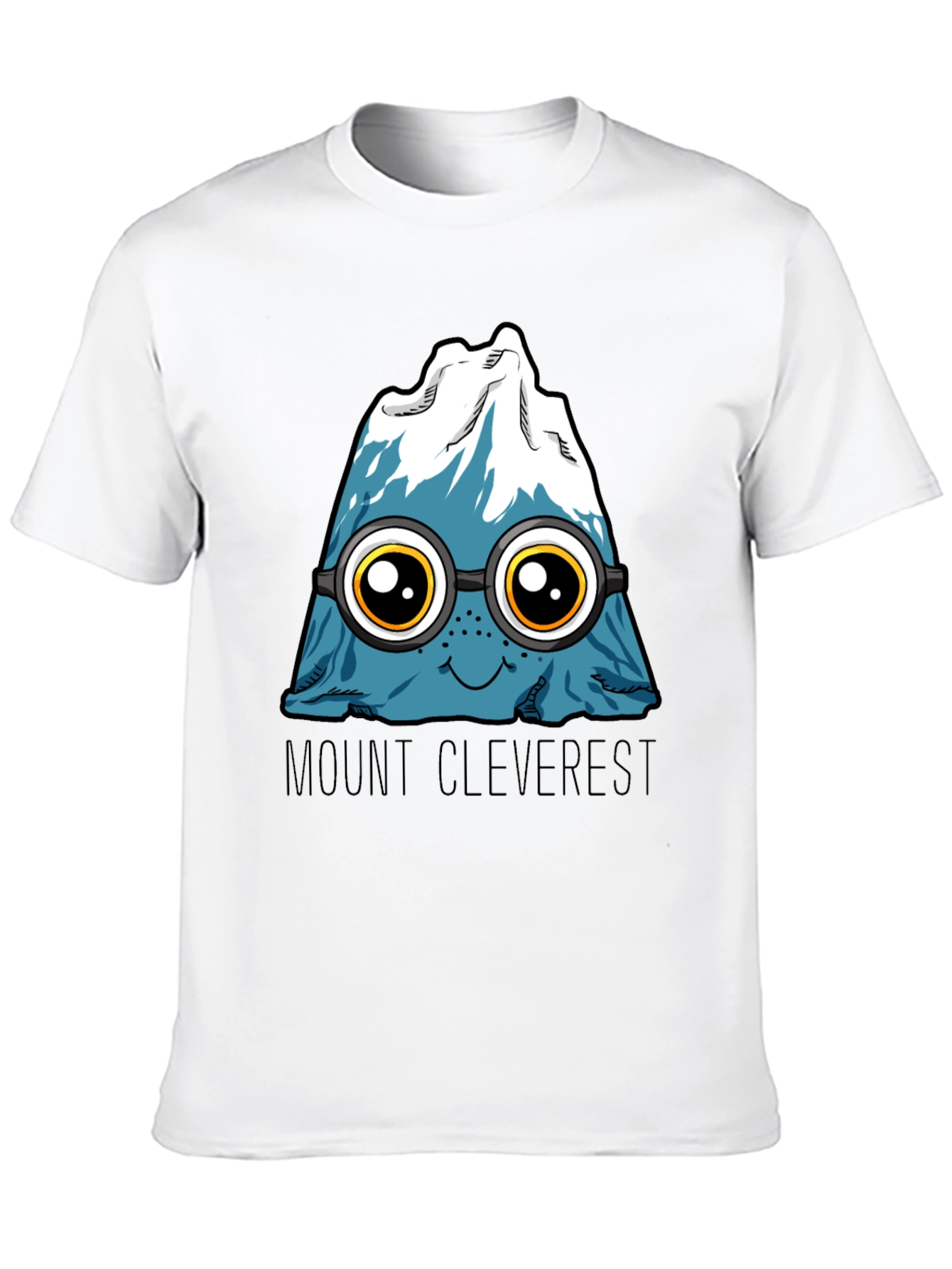 Mount Cleverest T-Shirt - Funny Cartoon Mountain Tee