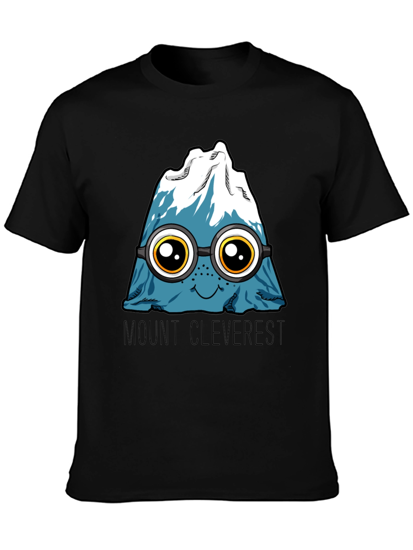 Mount Cleverest T-Shirt - Funny Cartoon Mountain Tee
