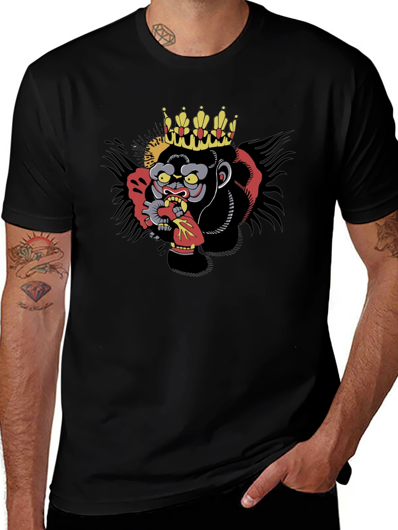 King Kong Graphic Tee - Edgy Mens Shirt