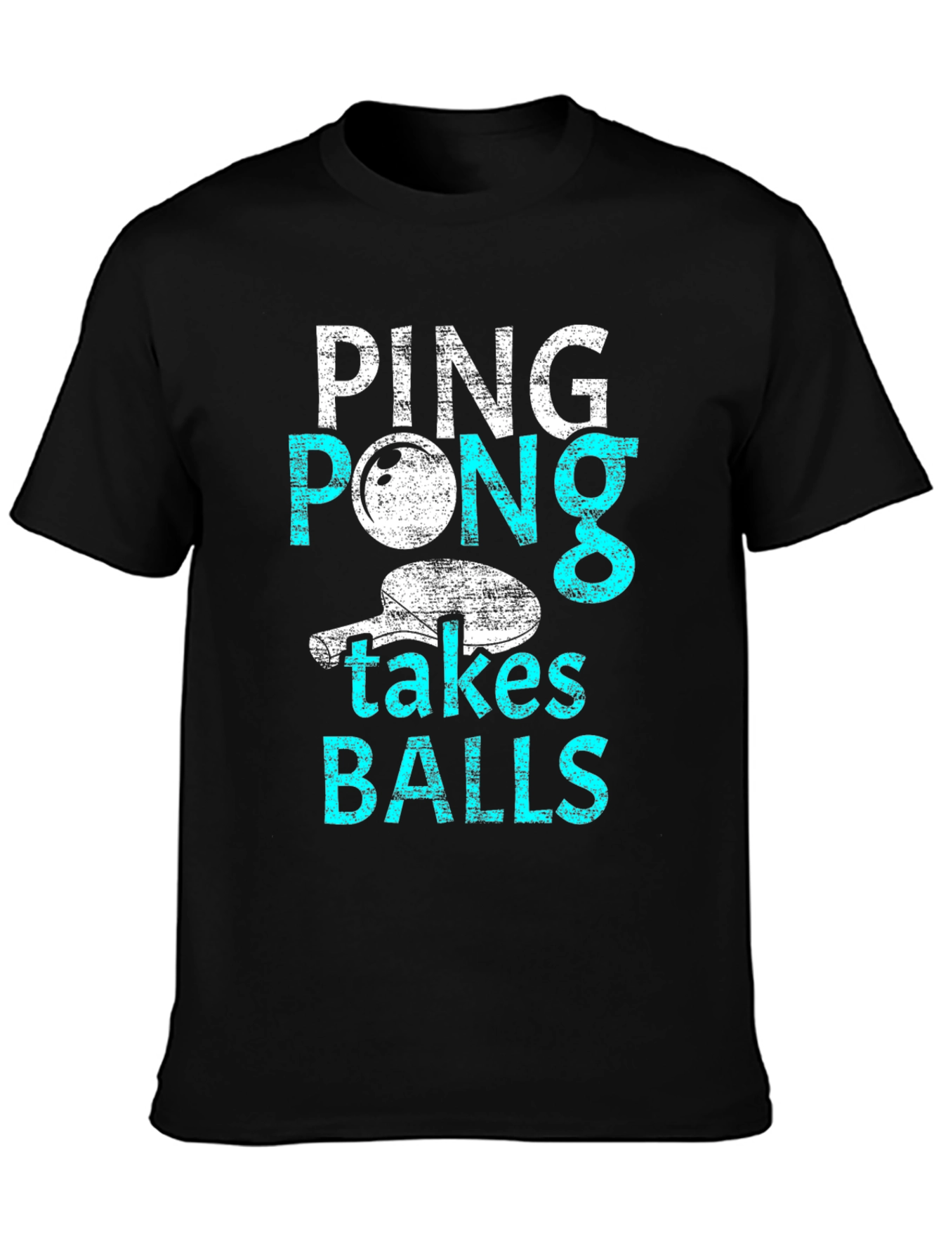 Ping Pong Takes Balls Graphic T-Shirt