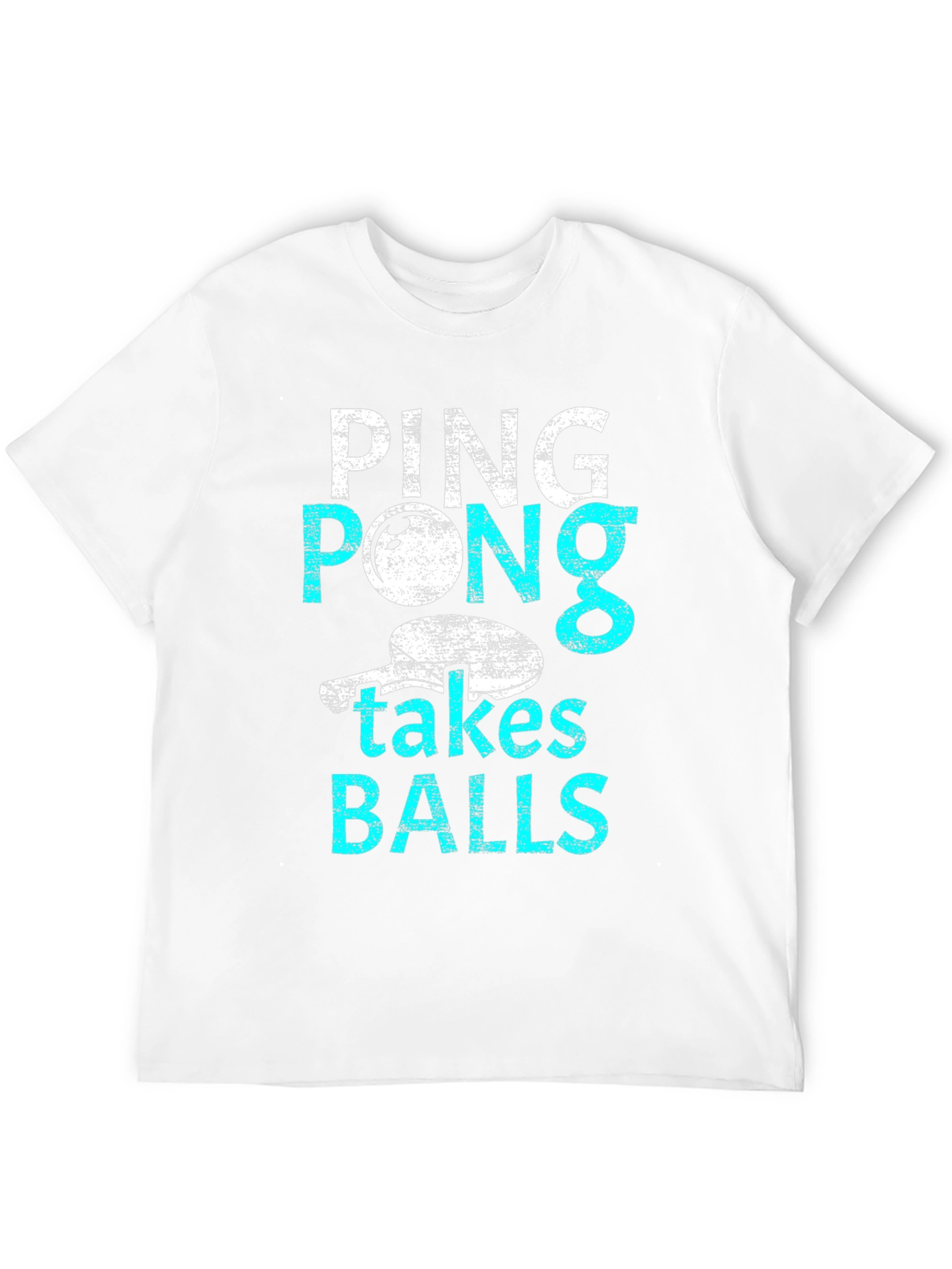 Ping Pong Takes Balls Graphic T-Shirt