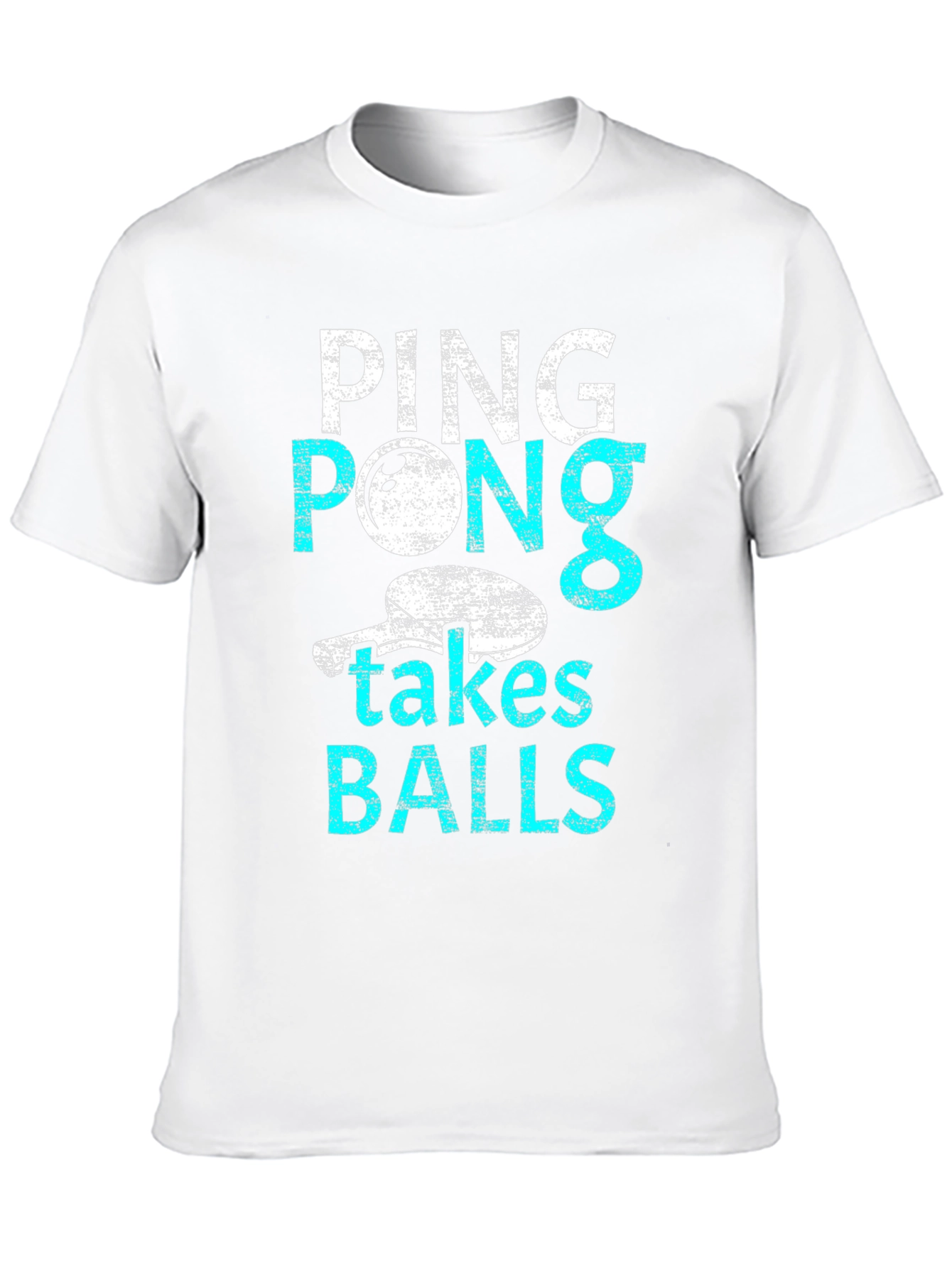 Ping Pong Takes Balls Graphic T-Shirt