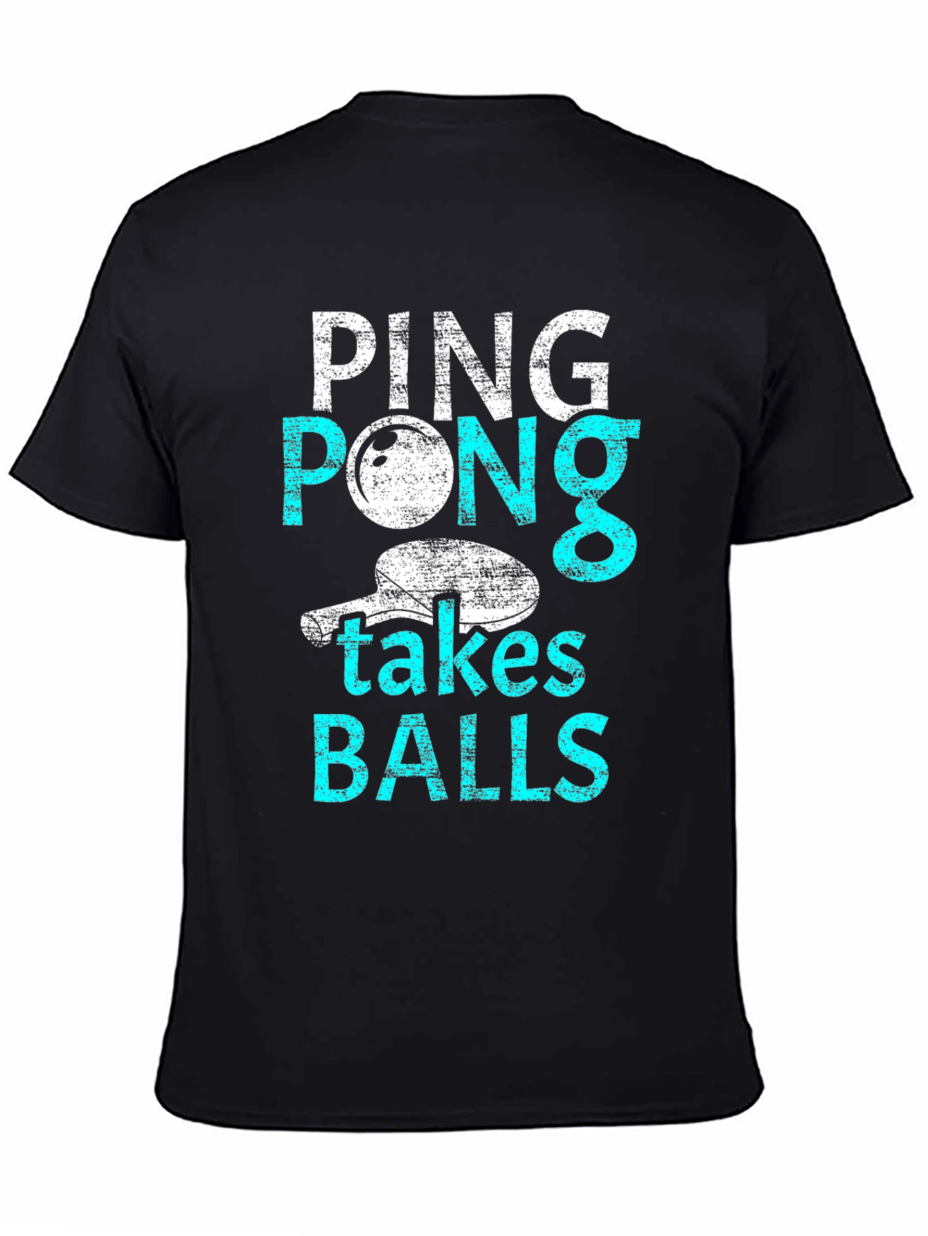 Ping Pong Takes Balls Graphic T-Shirt