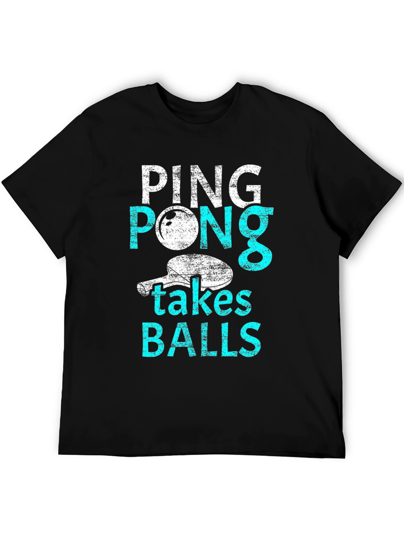 Ping Pong Takes Balls Graphic T-Shirt
