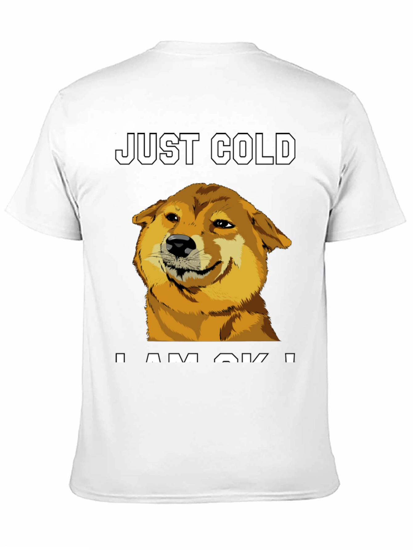 Just Cold? Doge Meme Graphic Tee - Black