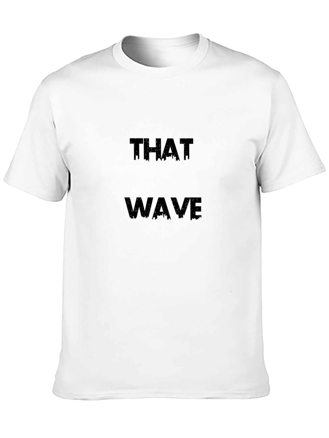That Wave Graphic Tee - Stylish Black Cotton T-Shirt