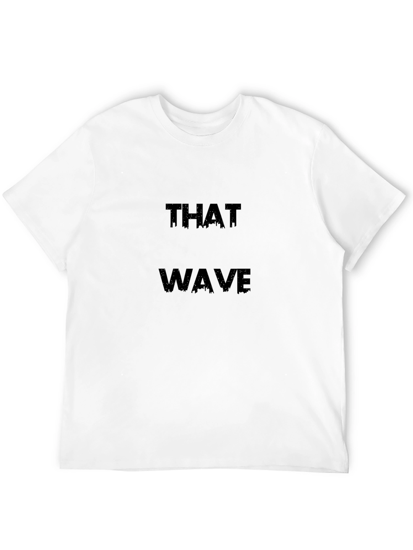 That Wave Graphic Tee - Stylish Black Cotton T-Shirt