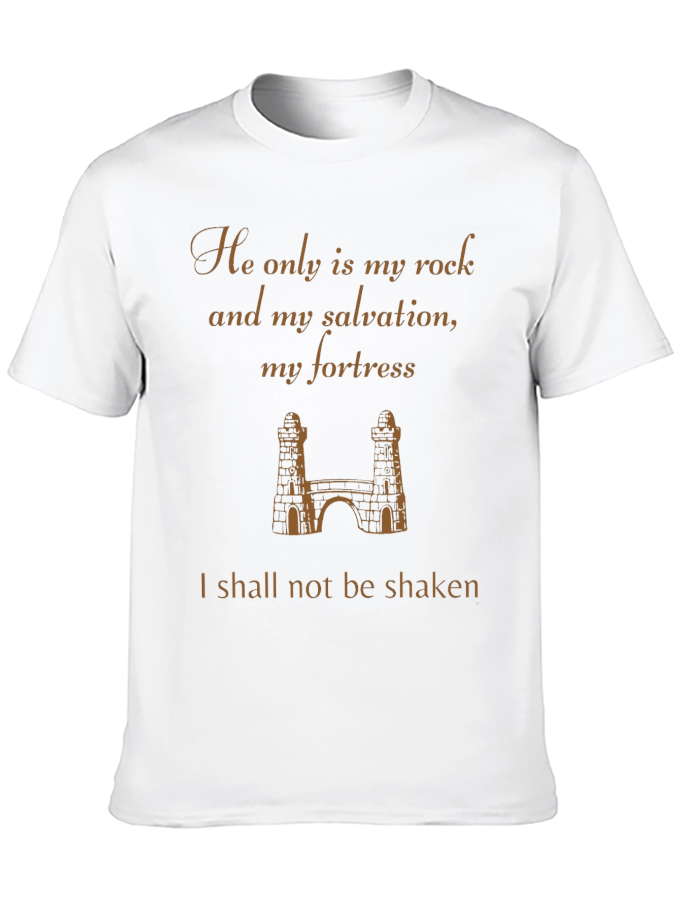 He is My Rock Black T-Shirt