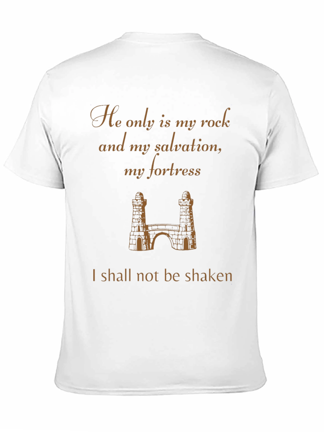 He is My Rock Black T-Shirt