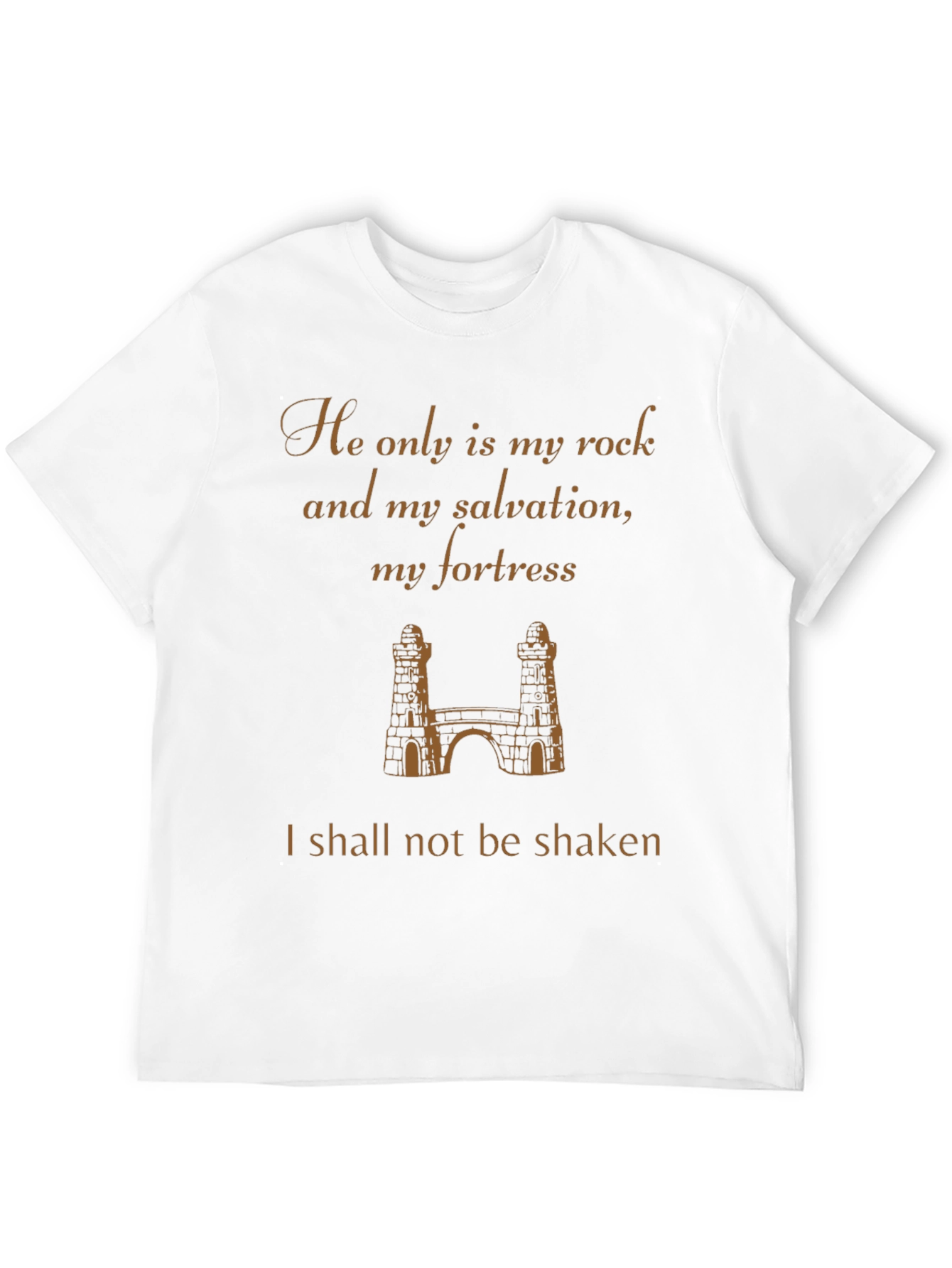 He is My Rock Black T-Shirt