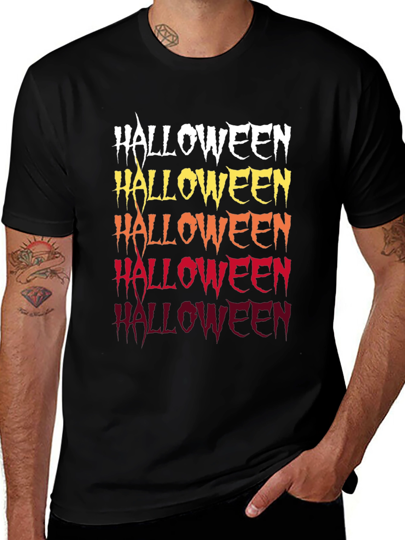 Halloween Gradient T-Shirt - Spooky Style