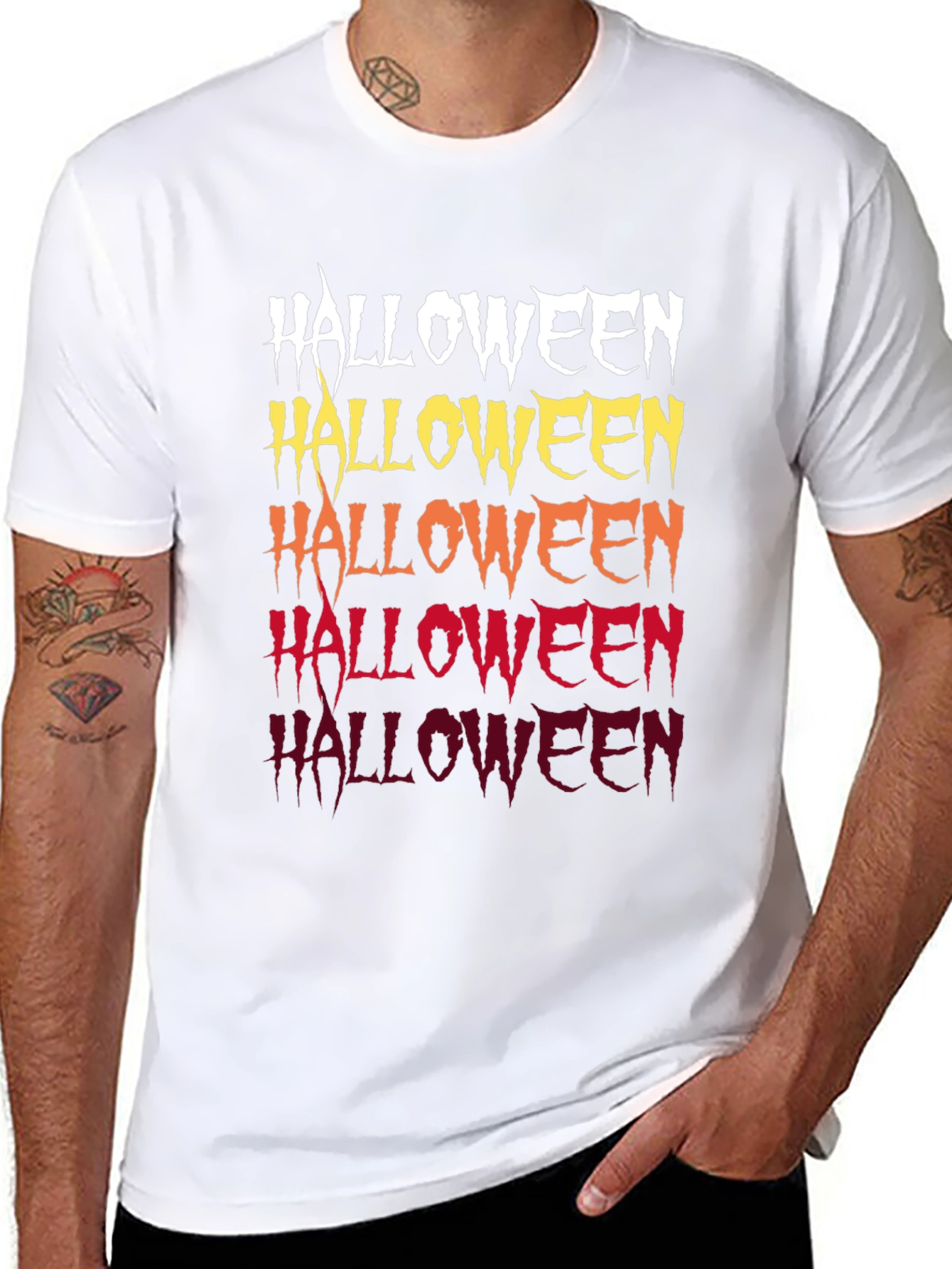 Halloween Gradient T-Shirt - Spooky Style