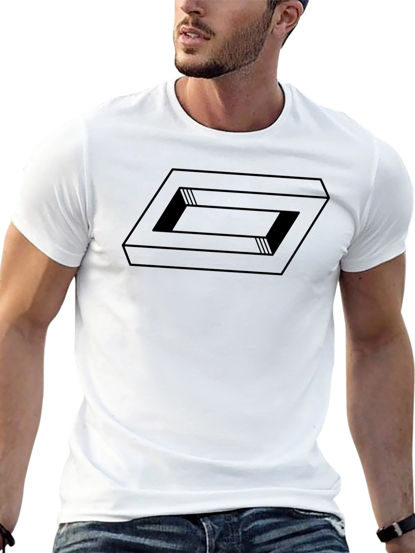 Optical Illusion T-Shirt - Modern Graphic Tee