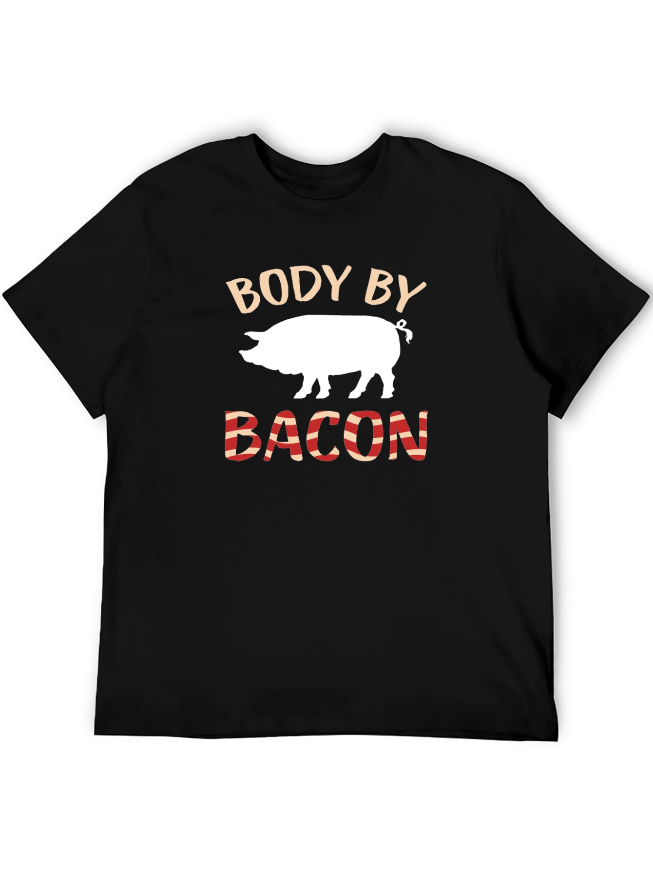 Body By Bacon Funny Pig Lover T-Shirt
