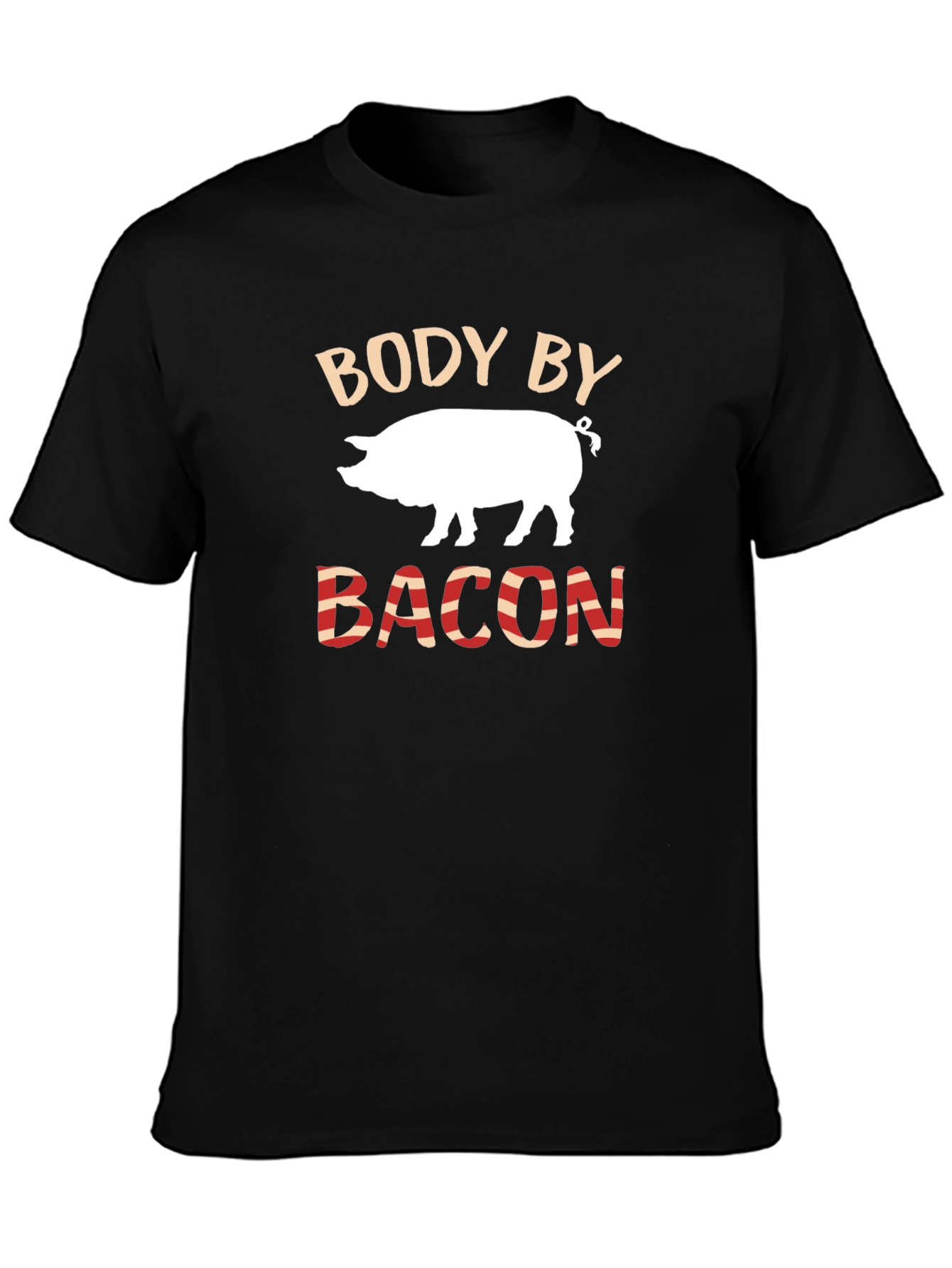Body By Bacon Funny Pig Lover T-Shirt