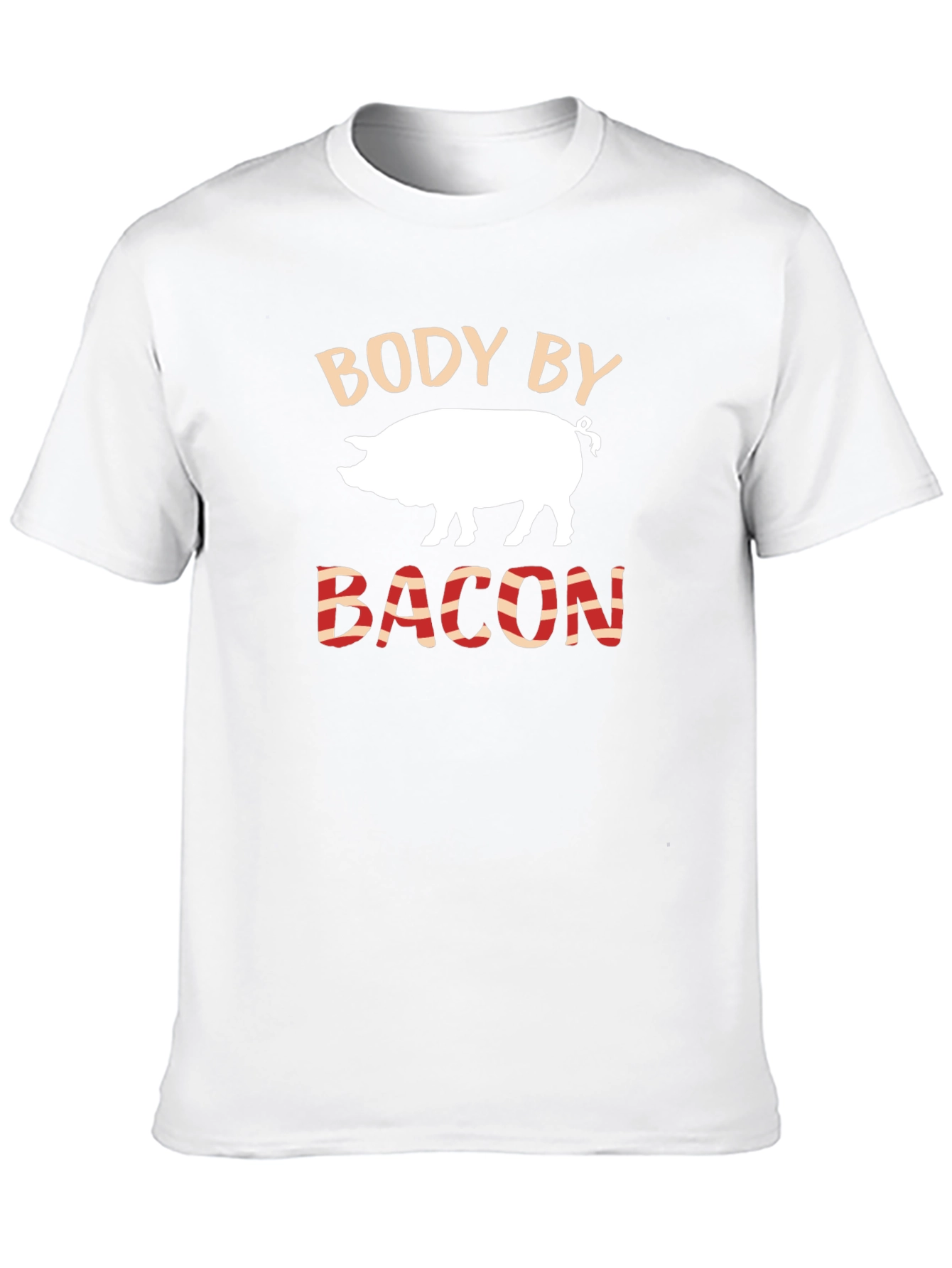 Body By Bacon Funny Pig Lover T-Shirt