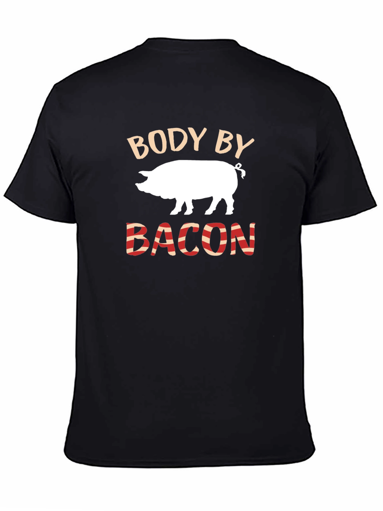 Body By Bacon Funny Pig Lover T-Shirt
