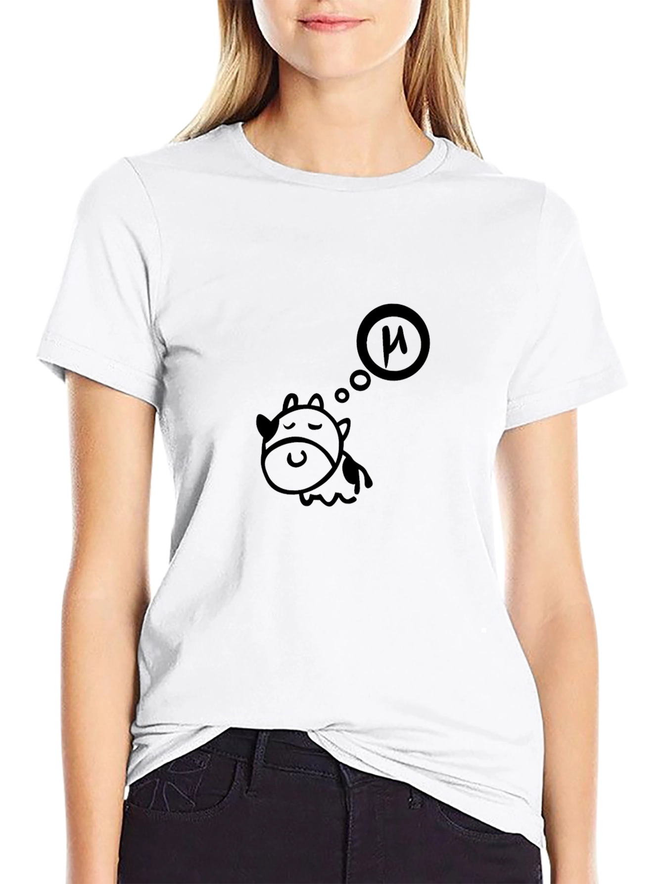 Dreaming Cow Graphic Tee - Soft Cotton Blend